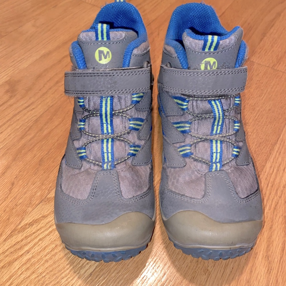 Merrell Kids's Chameleon 7 Mid Alternative Closure Waterproof Hiking Boot